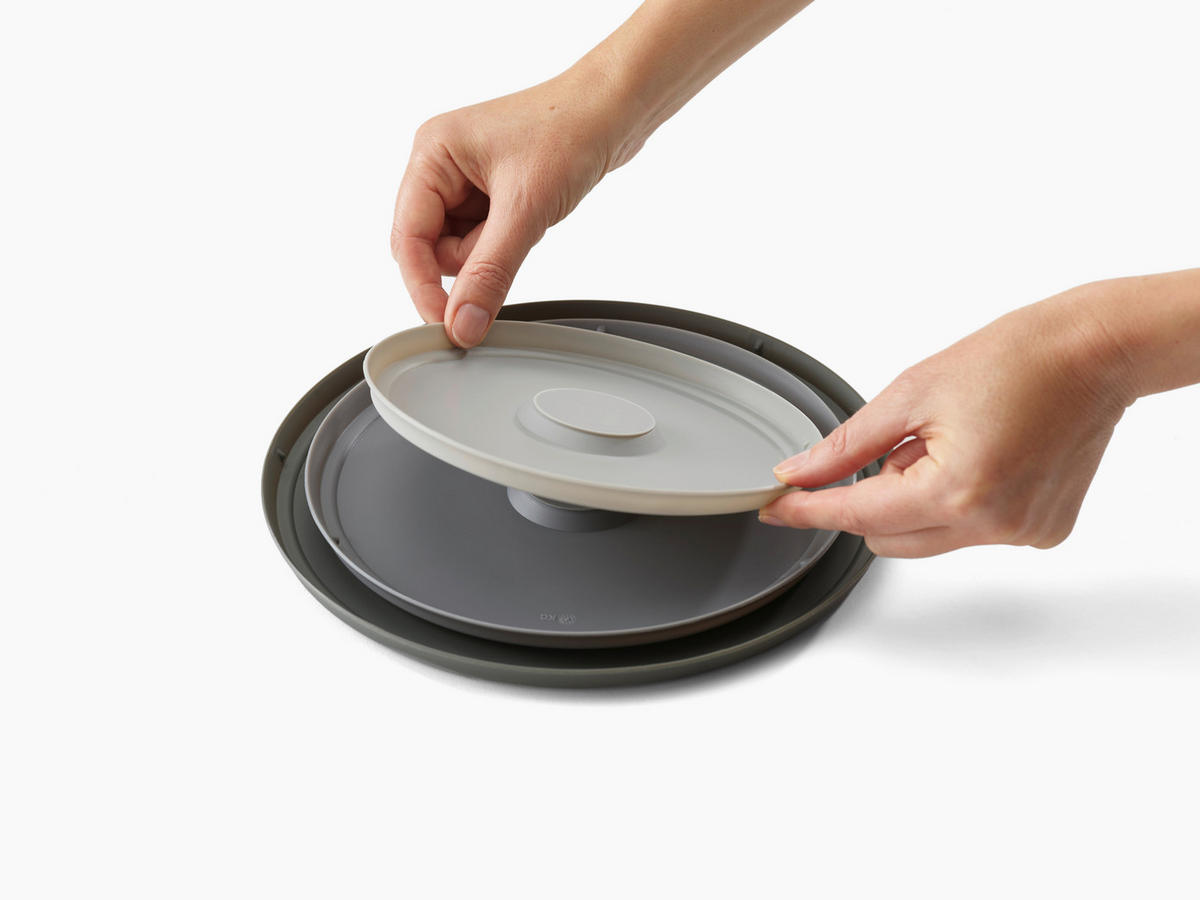 SCHÜSSELSET Nest 4-teilig  - Grau, KONVENTIONELL, Kunststoff/Metall (28,5/28,5/13,6cm) - Joseph Joseph