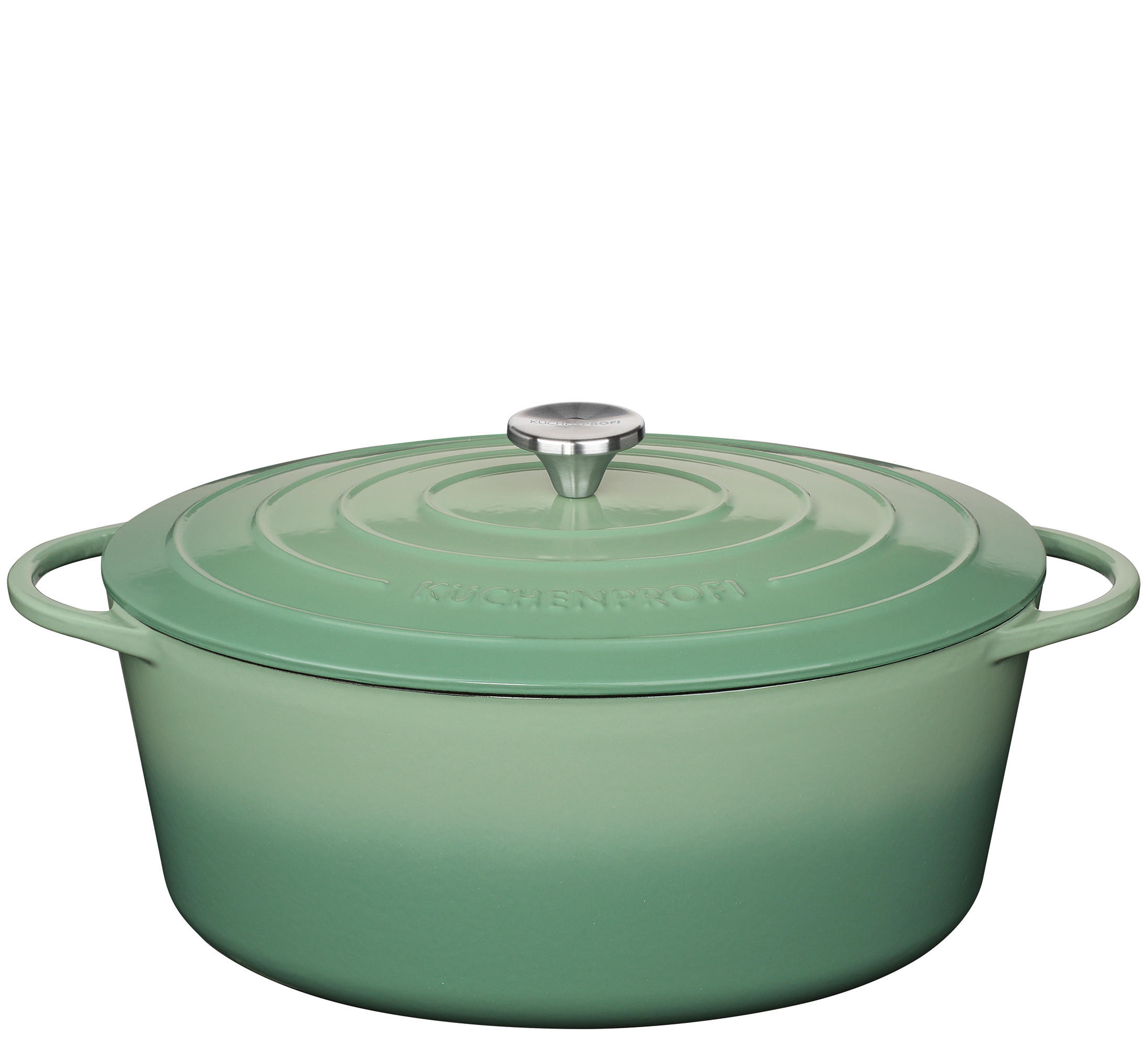 BRATENTOPF PROVENCE 8,9 L  - Jadegrün, Basics, Metall (42,5/28,5cm) - KÜCHENPROFI