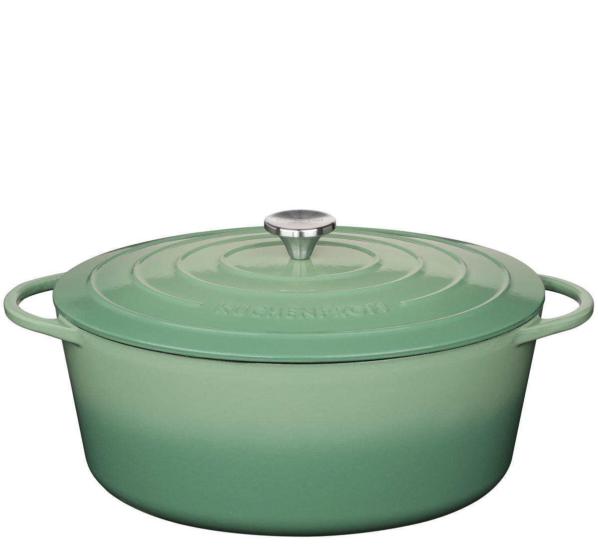 BRATENTOPF PROVENCE 8,9 L  - Jadegrün, Basics, Metall (42,5/28,5cm) - KÜCHENPROFI