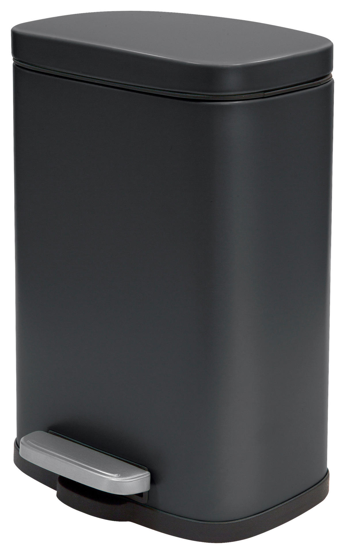 TRETEIMER 12 L  - Schwarz, Basics, Kunststoff/Metall (28/19,3/37,9cm) - Spirella