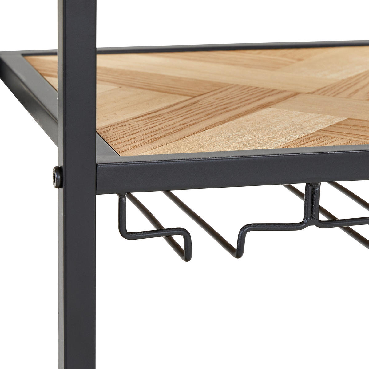 WEINREGAL   - Schwarz/Naturfarben, Design, Holz/Holzwerkstoff (80/90/32cm) - MID.YOU