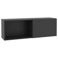 WANDGARDEROBE  in Schwarz  - Schwarz, Design, Holzwerkstoff (99,1/33/27,2cm) - MID.YOU