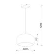 HÄNGELEUCHTE 23/120 cm  - Schwarz, Trend, Glas/Metall (23/120cm) - Novel