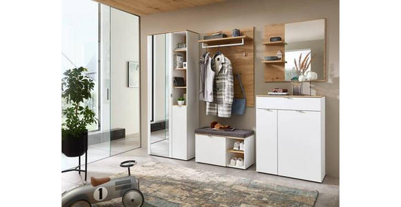 GARDEROBENSCHRANK Bari  in 78/202/38 cm  - Silberfarben/Schwarz, Design, Glas/Holzwerkstoff (78/202/38cm) - Xora