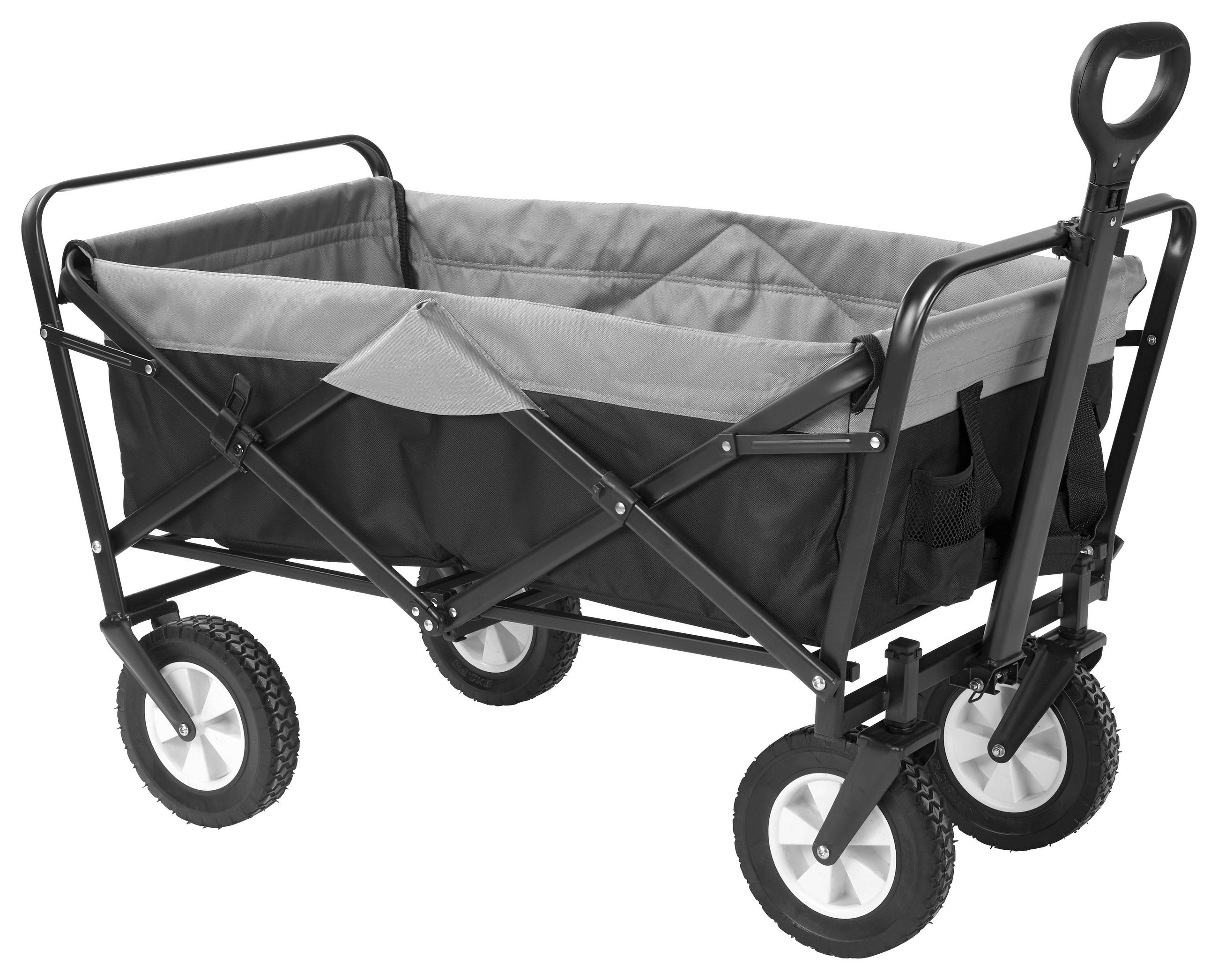 BOLLERWAGEN - Schwarz/Grau, Basics, Kunststoff/Textil (100/50/80cm) - My Baby Lou