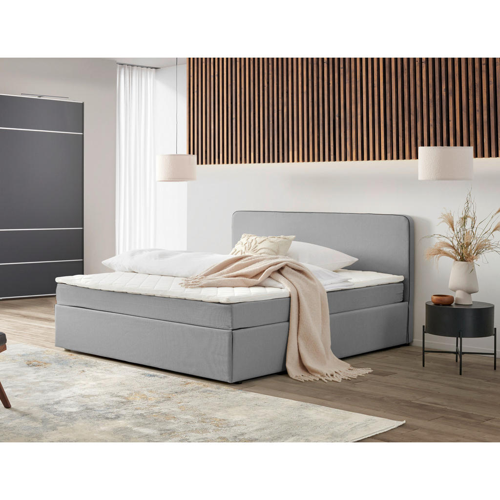 P & B AMERICKÁ POSTEĽ, 160/200 cm, svetlosivá