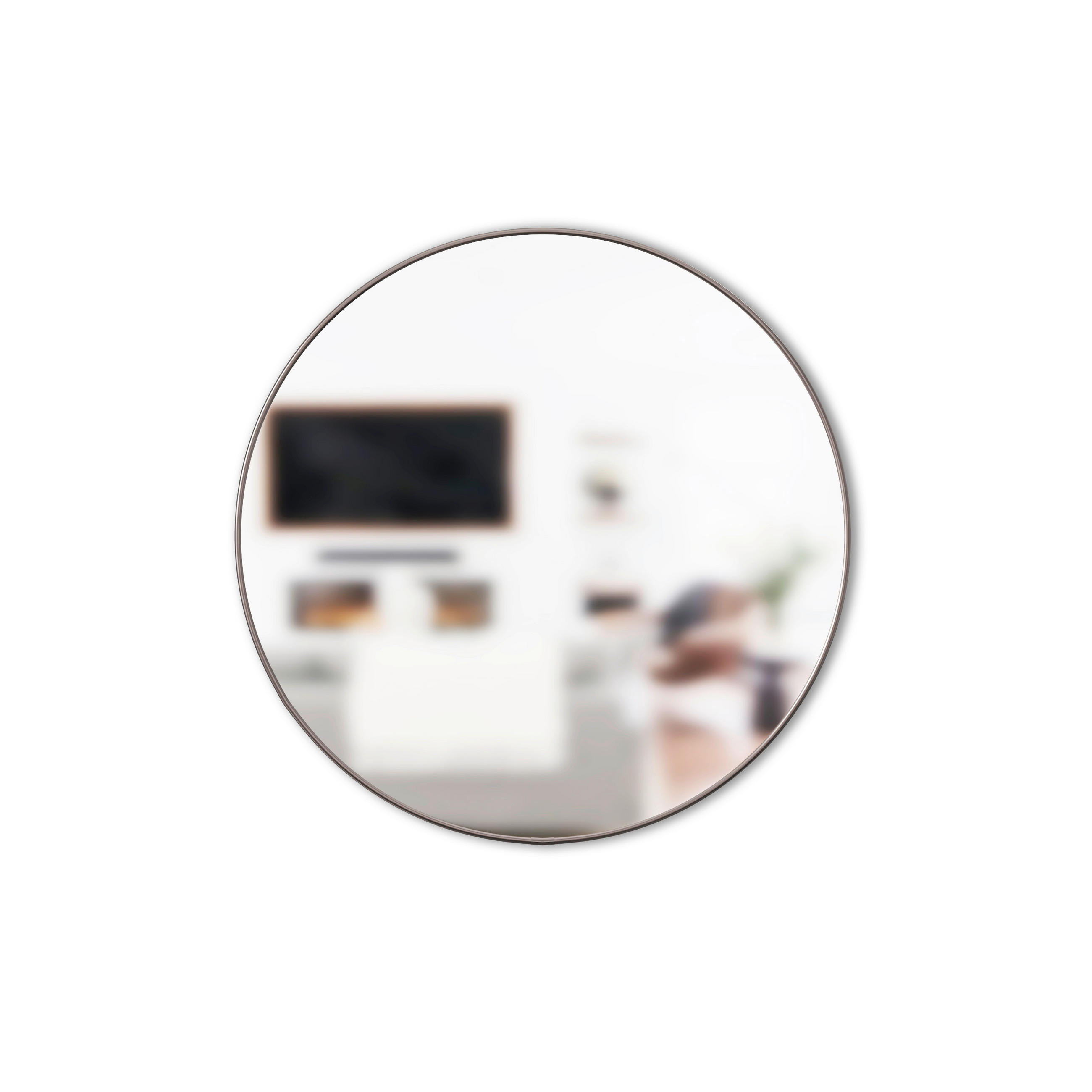 WANDSPIEGEL Goldfarben  - Titanfarben/Goldfarben, Basics, Glas/Metall (86/86/3cm) - Umbra