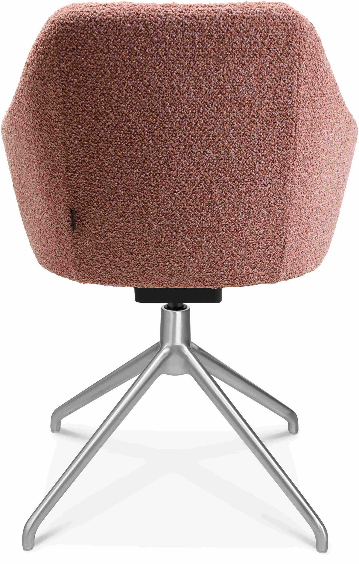 ARMLEHNSTUHL  in Aluminium Flachgewebe  - Alufarben/Rosa, Design, Textil/Metall (58/81,5-84,5/60cm) - Johann Jakob