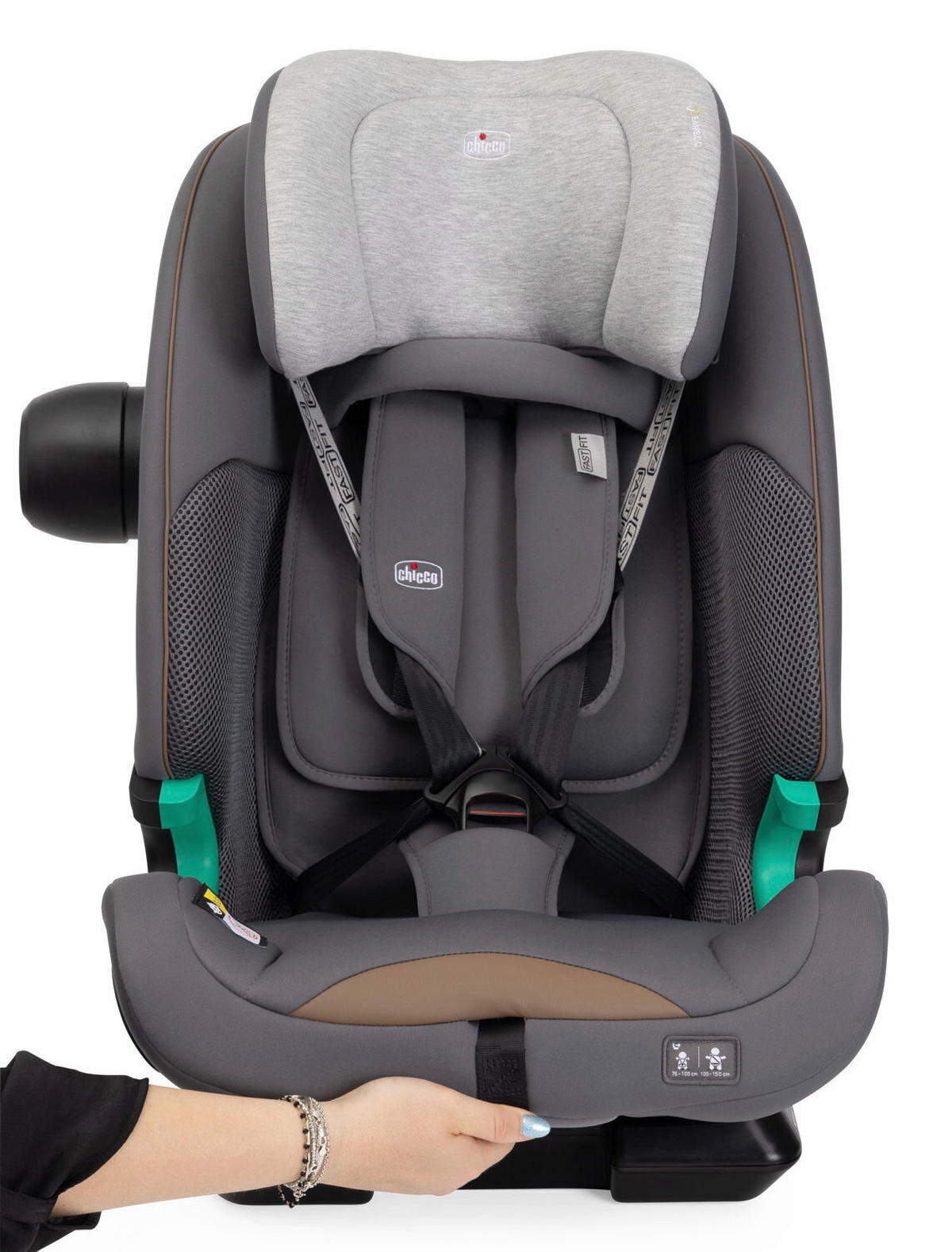 KINDERAUTOSITZ Seat & Go I-Size  - Dunkelgrau/Hellgrau, Basics, Textil (44/62/44cm) - Chicco