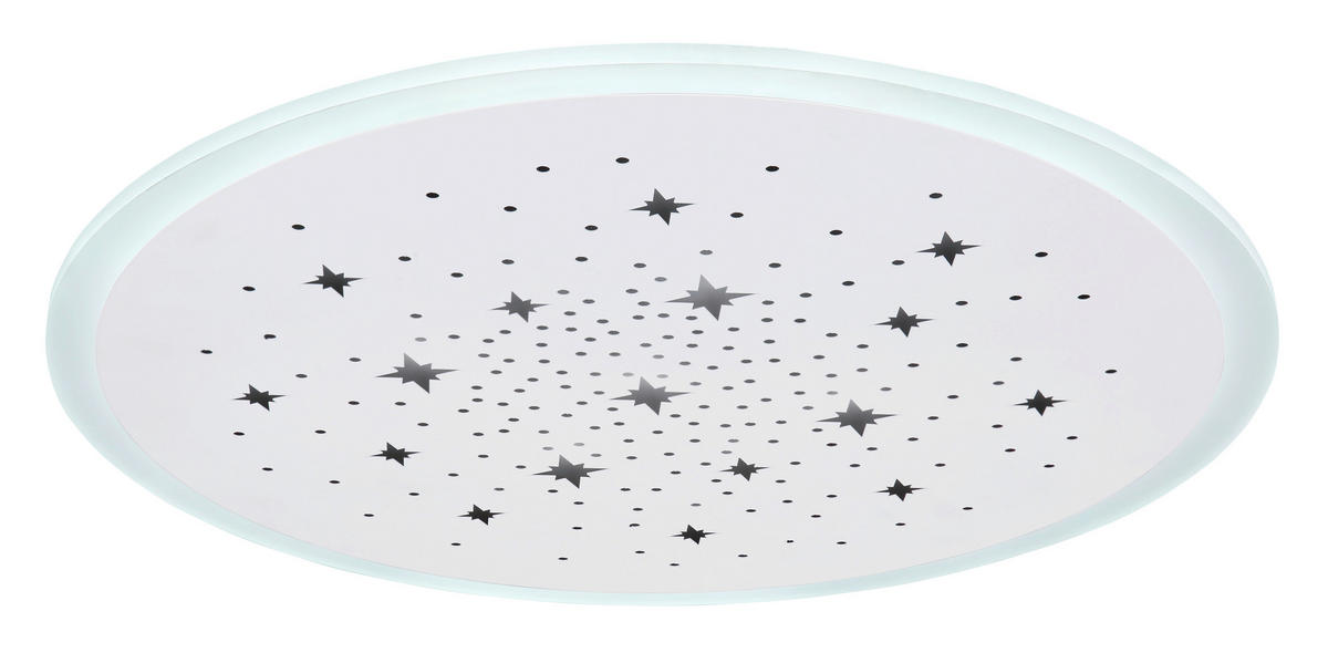 LED-DECKENLEUCHTE 38/5 cm   - Weiß, Design, Kunststoff/Metall (38/5cm) - Globo