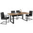 ESSTISCH Mangoholz massiv rechteckig Naturfarben, Schwarz - Schwarz/Naturfarben, Trend, Holz/Metall (200/100/76cm) - Ambia Home ESSTISCH Mangoholz massiv rechteckig Naturfarben, Schwarz - Schwarz/Naturfarben, Trend, Holz/Metall (200/100/76cm) - Ambia Home