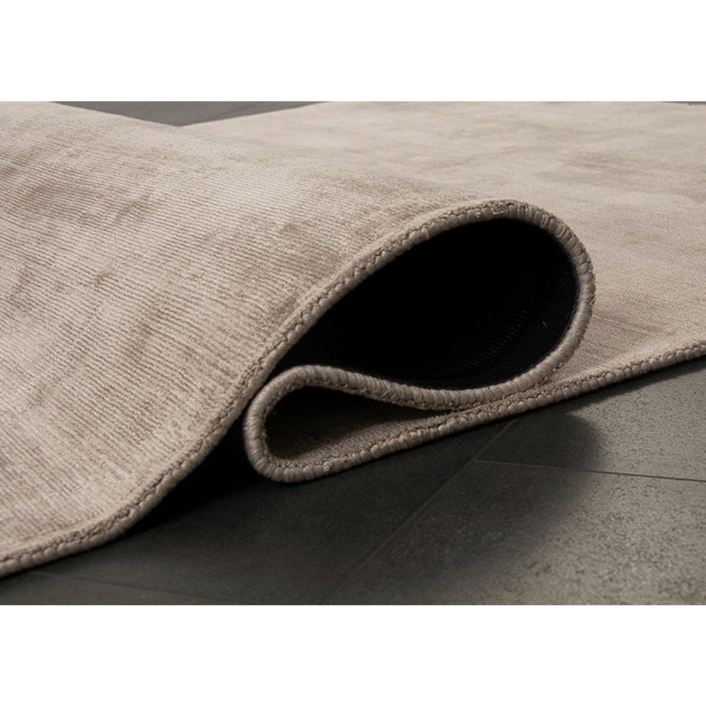 Thumbnail - Novel Webteppich Arte, Beige, Textil, Uni, rechteckig, 80x150 cm, Care & Fair, für Fußbodenheizung geeignet, in verschie...