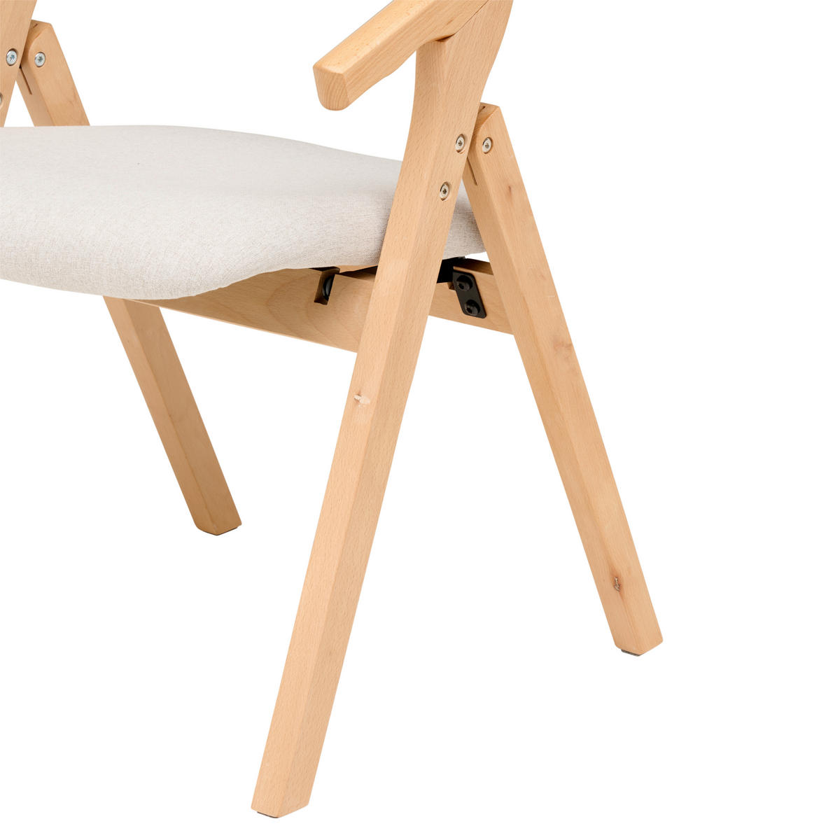 ARMLEHNSTUHL , inklusive Armlehnen , Webstoff  - Creme/Naturfarben, MODERN, Holz/Textil (53/78/47cm) - MID.YOU