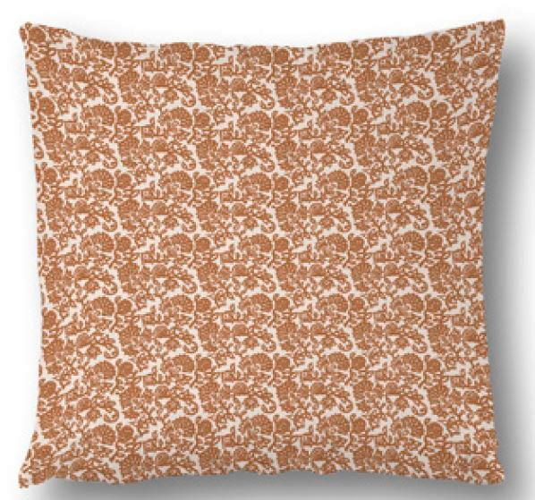 ZIERKISSEN  45/45 cm   - Sandfarben/Weiss, Basics, Textil (45/45cm)
