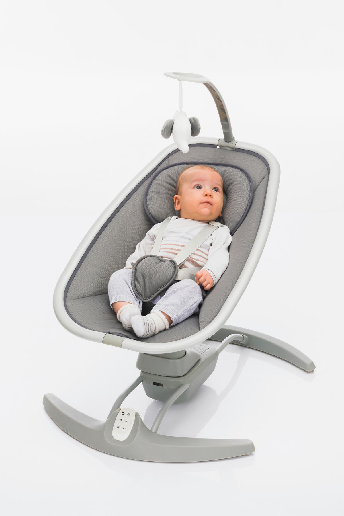 SCHAUKELWIPPE Mimi Grau   - Grau, Basics, Kunststoff/Textil - Fillikid
