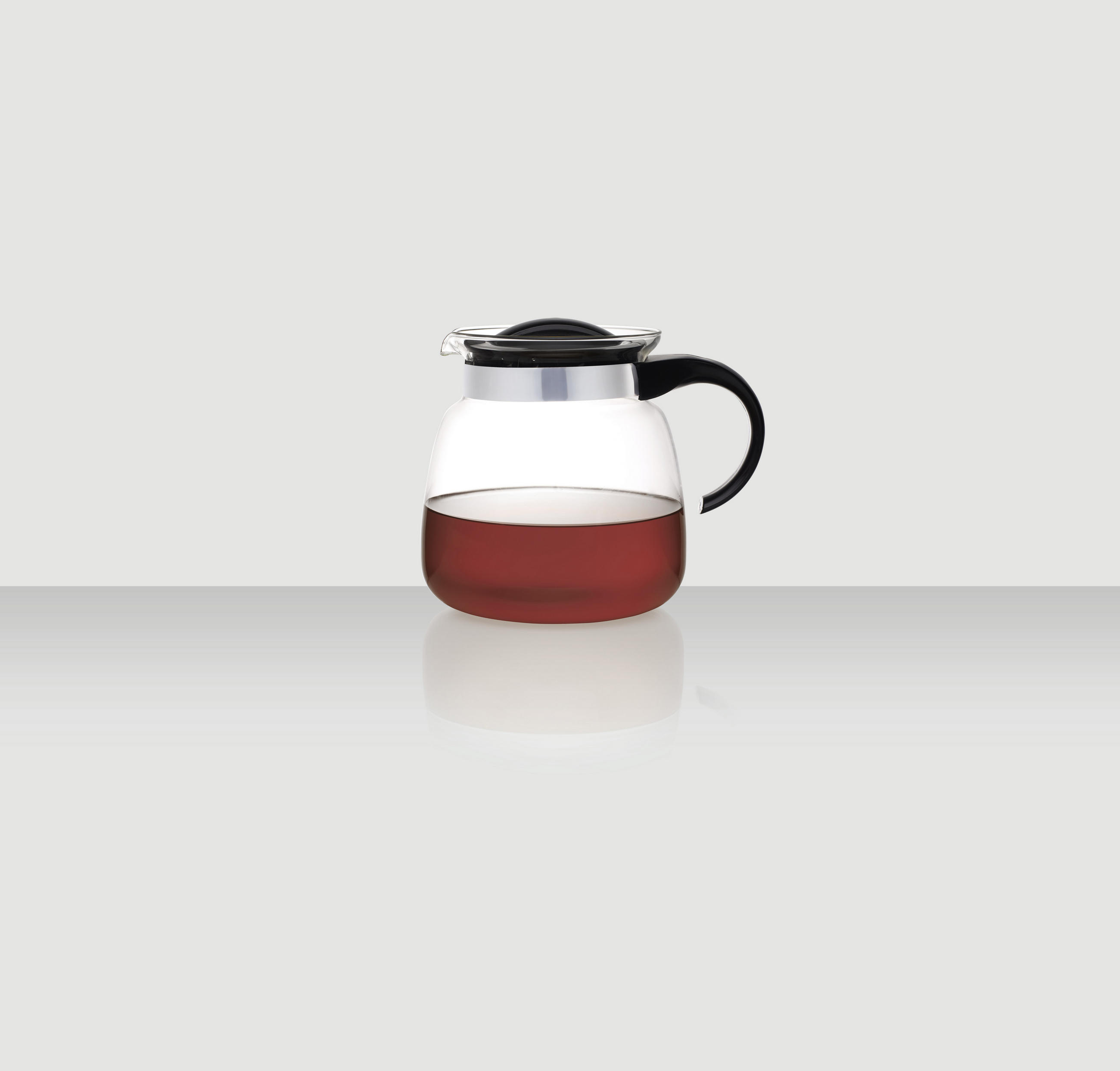 CEAINIC 1,8 l  - străveziu/negru, Konventionell, plastic/sticlă (1,8l) - Novel