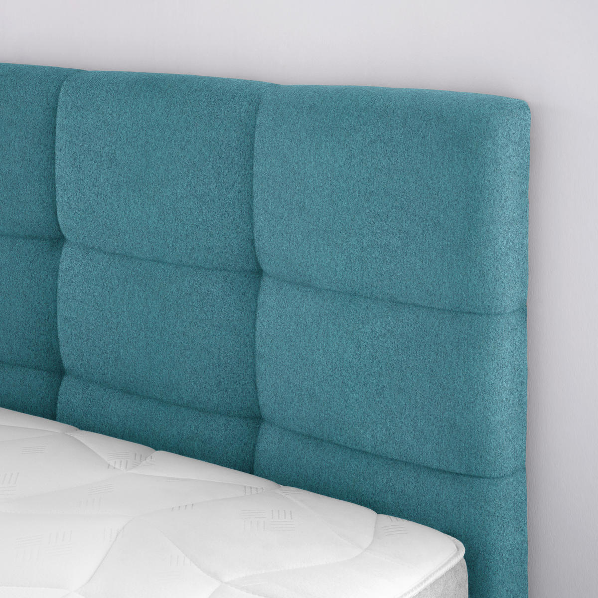 Boxspring, 160/200 cm, albastru - argintiu/albastru, Basics, metal/textil (160/200cm) - Hom`in