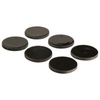 UNTERSETZERSET Holz Schwarz 10 cm  - Schwarz, Trend, Holz (10cm)