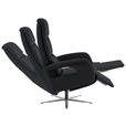 RELAXSESSEL in Leder Anthrazit  - Edelstahlfarben/Anthrazit, Design, Leder/Metall (76/119/86cm) - Dieter Knoll