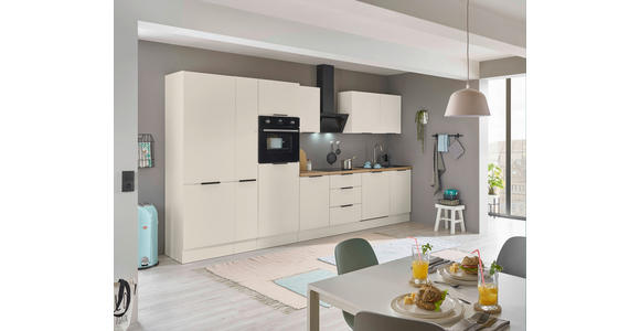 KÜCHENBLOCK   in Kaschmir  - Kaschmir/Schwarz, Basics, Holzwerkstoff/Metall (370/211/60cm) - Xora