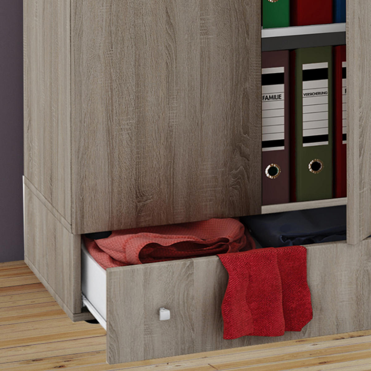 MEHRZWECKSCHRANK 70/238/39 cm  in Sonoma Eiche  - Silberfarben/Sonoma Eiche, MODERN, Holzwerkstoff/Kunststoff (70/238/39cm) - MID.YOU