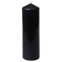 STUMPENKERZE 8,7/28 cm  - Schwarz, Basics (8,7/28cm)