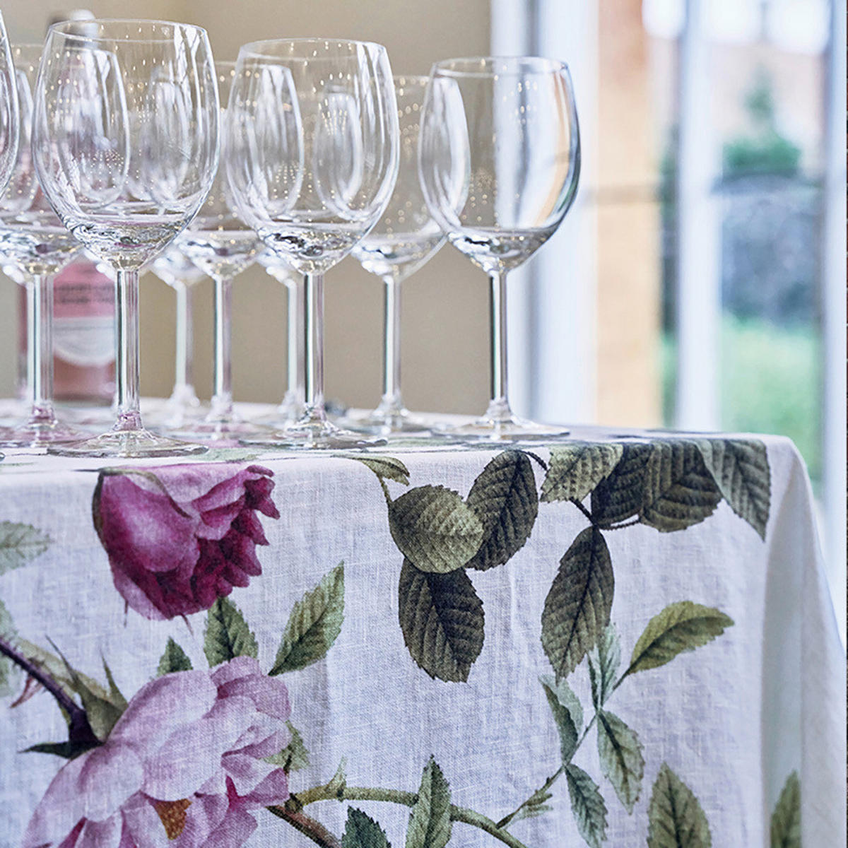 TISCHDECKE 145/220 cm  - Hellrosa, Basics, Textil (145/220cm)