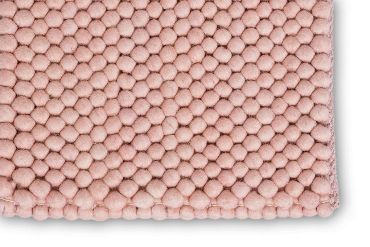 HANDWEBTEPPICH 70/140 cm Poppy Rosa  - Rosa, KONVENTIONELL, Textil (70/140cm) - Schöner Wohnen