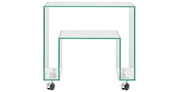 BEISTELLTISCH in Glas 40/56/52 cm  - Design, Glas (40/56/52cm) - Xora