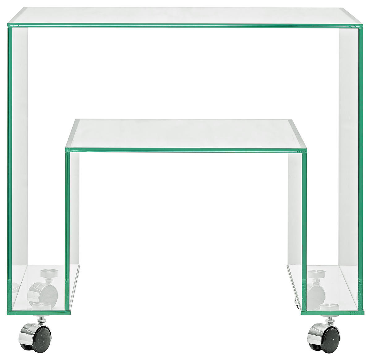 BEISTELLTISCH in Glas 40/56/52 cm  - Design, Glas (40/56/52cm) - Xora