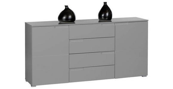 SIDEBOARD Grau Einlegeböden  - Silberfarben/Grau, Basics, Holzwerkstoff/Kunststoff (165/80/40cm) - Carryhome