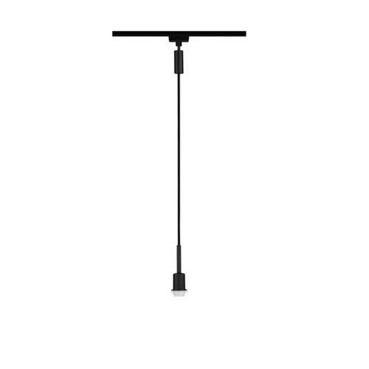 SCHIENENSYSTEM-HÄNGELEUCHTE Urail 132 cm   - Schwarz, Basics, Kunststoff/Metall (132cm) - Paulmann