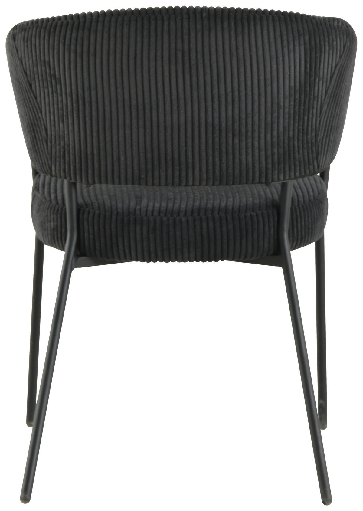 ARMLEHNSTUHL  in Eisen Cord  - Schwarz, LIFESTYLE, Holz/Textil (60/81/60cm) - Livetastic
