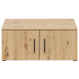 AUFSATZSCHRANK 80/35/52 cm  - Schwarz/Eiche Artisan, MODERN, Holzwerkstoff/Kunststoff (80/35/52cm) - Carryhome