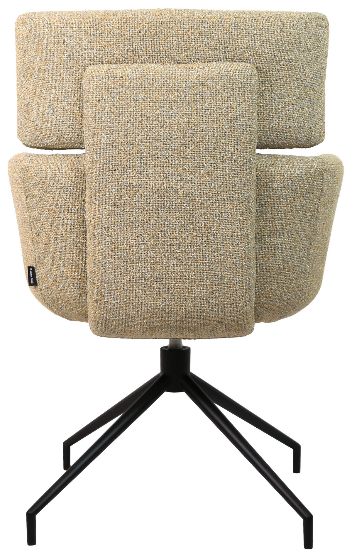 ARMLEHNSTUHL  in Eisen Webstoff  - Graubraun/Schwarz, Design, Textil/Metall (62/92/66cm) - Dieter Knoll