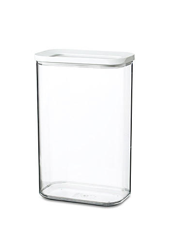 VORRATSDOSE 2 L  - Transparent/Weiß, Basics, Kunststoff (14,5/9/22cm) - Mepal