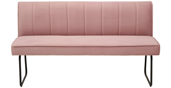 SITZBANK 158/70/88 cm Webstoff Rosa, Schwarz - Schwarz/Rosa, Design, Textil/Metall (158/70/88cm) - Hom`in