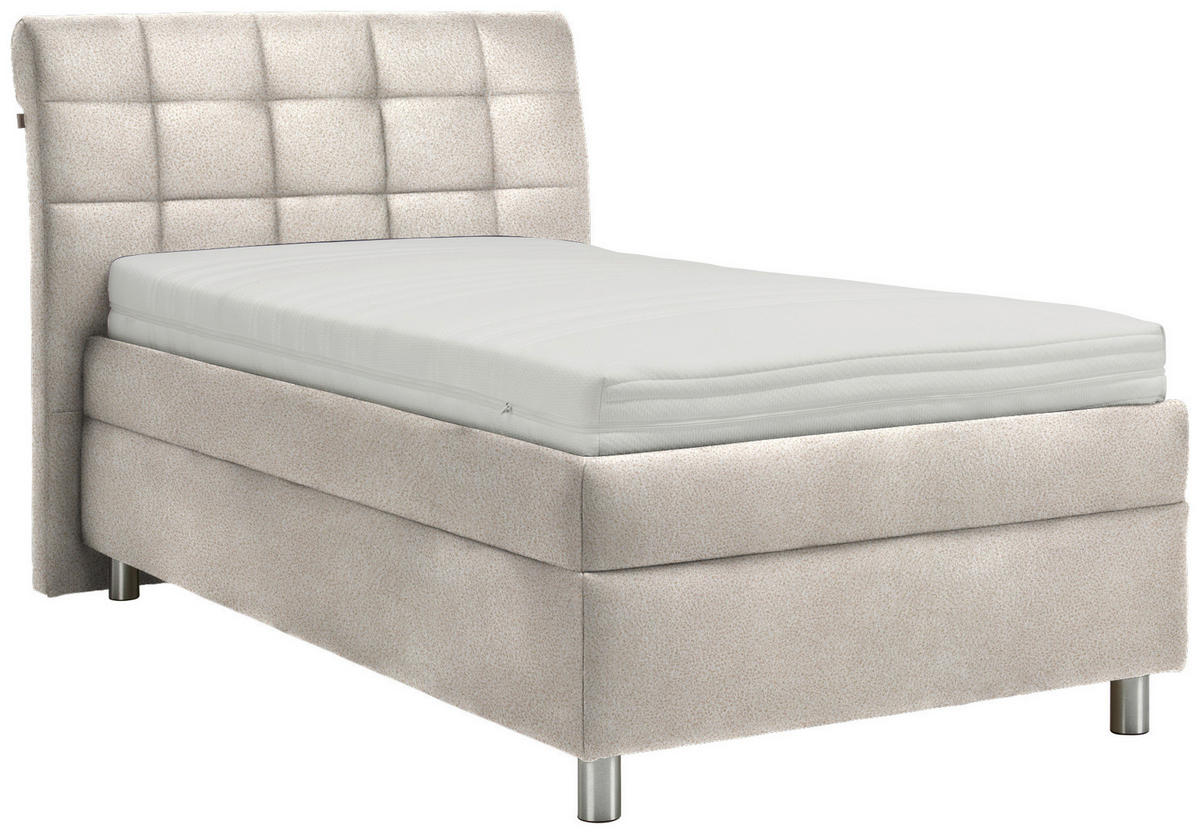 POLSTERBETT 100/200 cm  in Beige  - Weiss/Beige, Konventionell, Holz/Textil (100/200cm) - Esposa