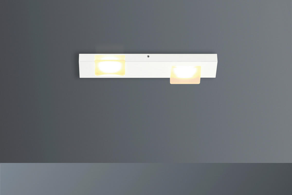 LED-DECKENLEUCHTE 36/12/3 cm  - Weiß, Design, Metall (36/12/3cm) - BOPP