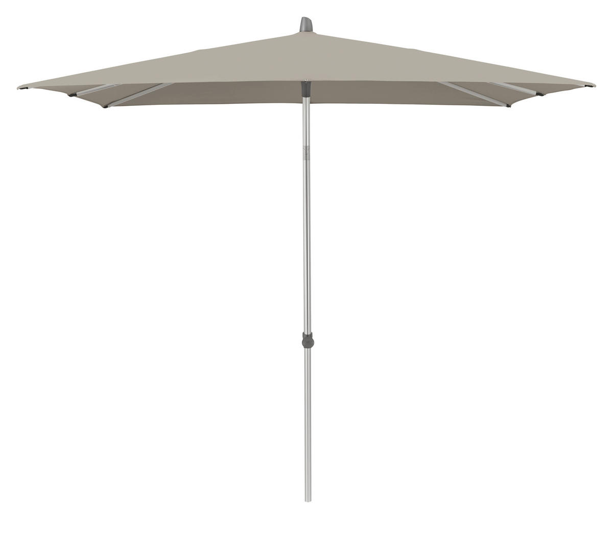 SONNENSCHIRM 250x200 cm Taupe  - Taupe/Silberfarben, KONVENTIONELL, Textil/Metall (250/200cm) - Glatz