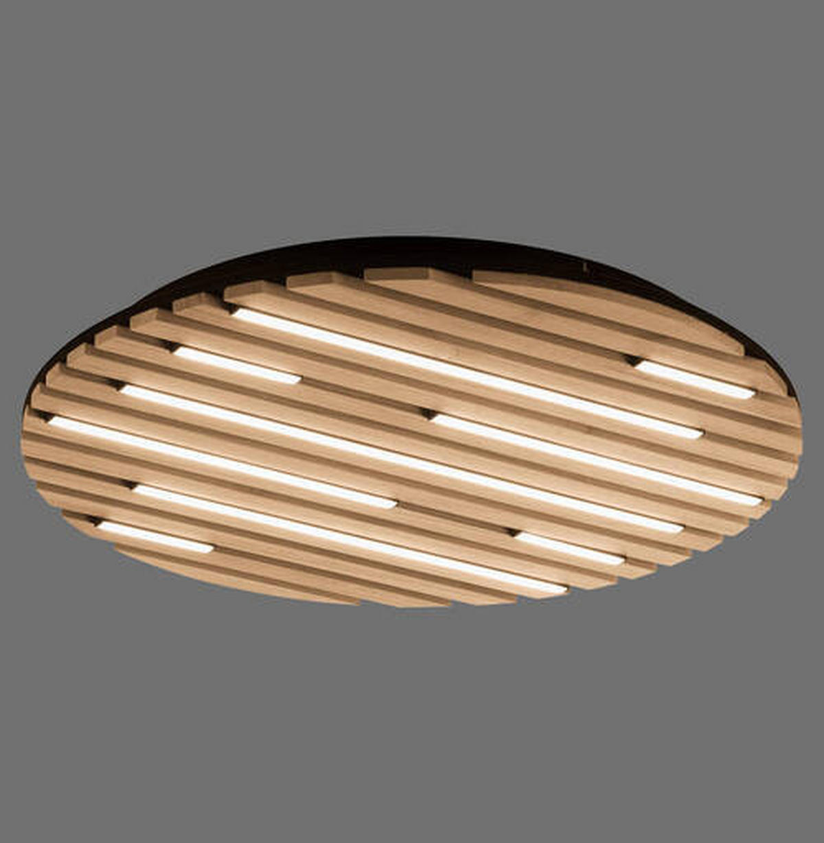 LED-DECKENLEUCHTE  Smart 60/60/6 cm   - Eichefarben, Natur, Holz/Kunststoff (60/60/6cm) - Paul Neuhaus