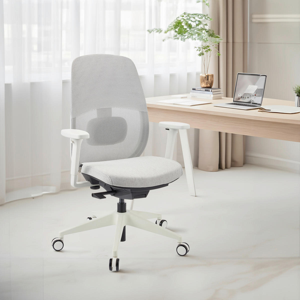 DREHSTUHL  in Flachgewebe Grau  - Grau, MODERN, Kunststoff/Textil (71/112/66cm) - MID.YOU