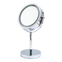 SCHMINKSPIEGEL 12/30/18 cm  - Chromfarben, Basics, Glas/Metall (12/30/18cm) - Sadena