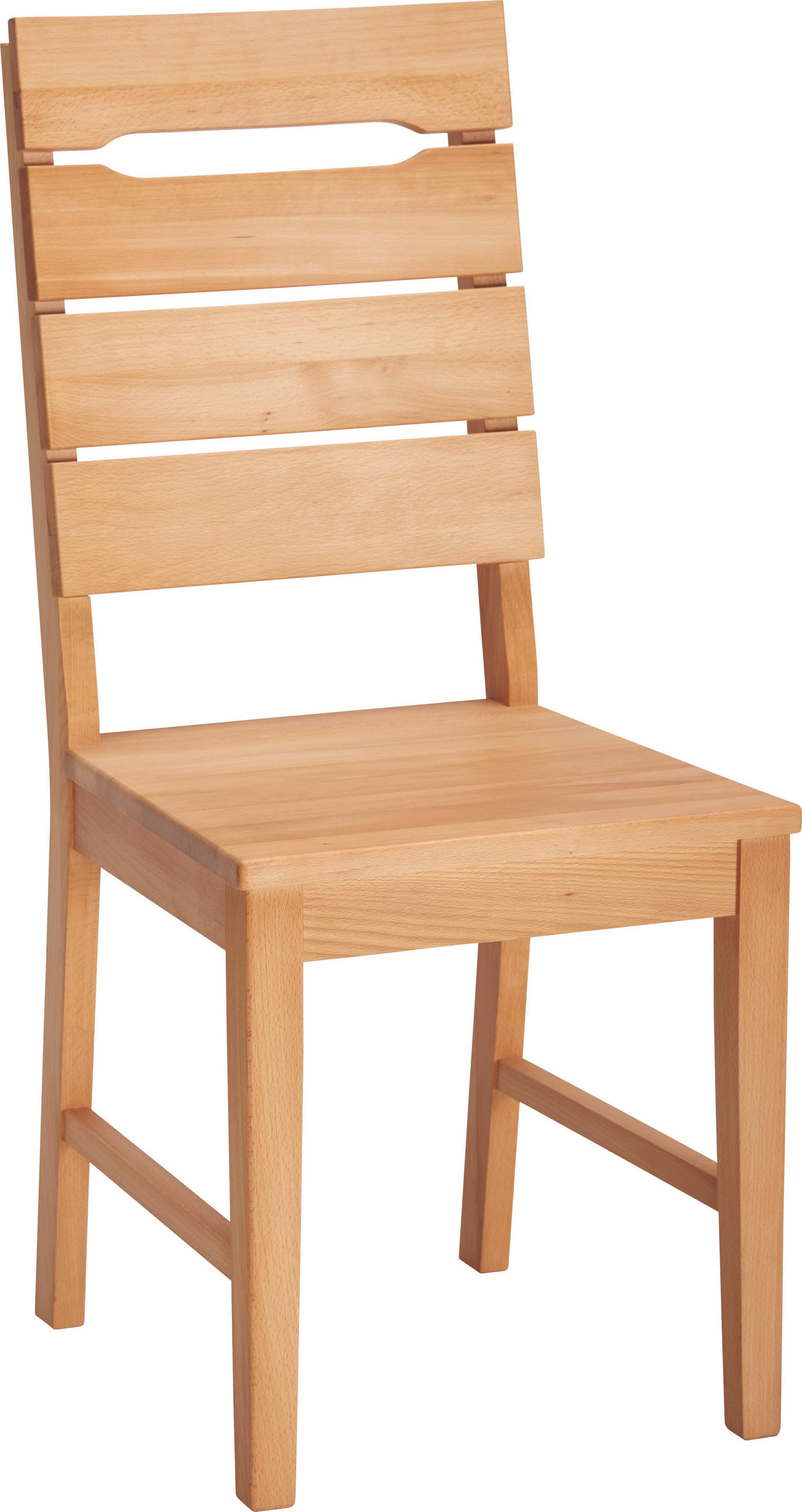 STUHL Buchefarben Kernbuche massiv  - Buchefarben, KONVENTIONELL, Holz (42/95/51,5cm) - Linea Natura