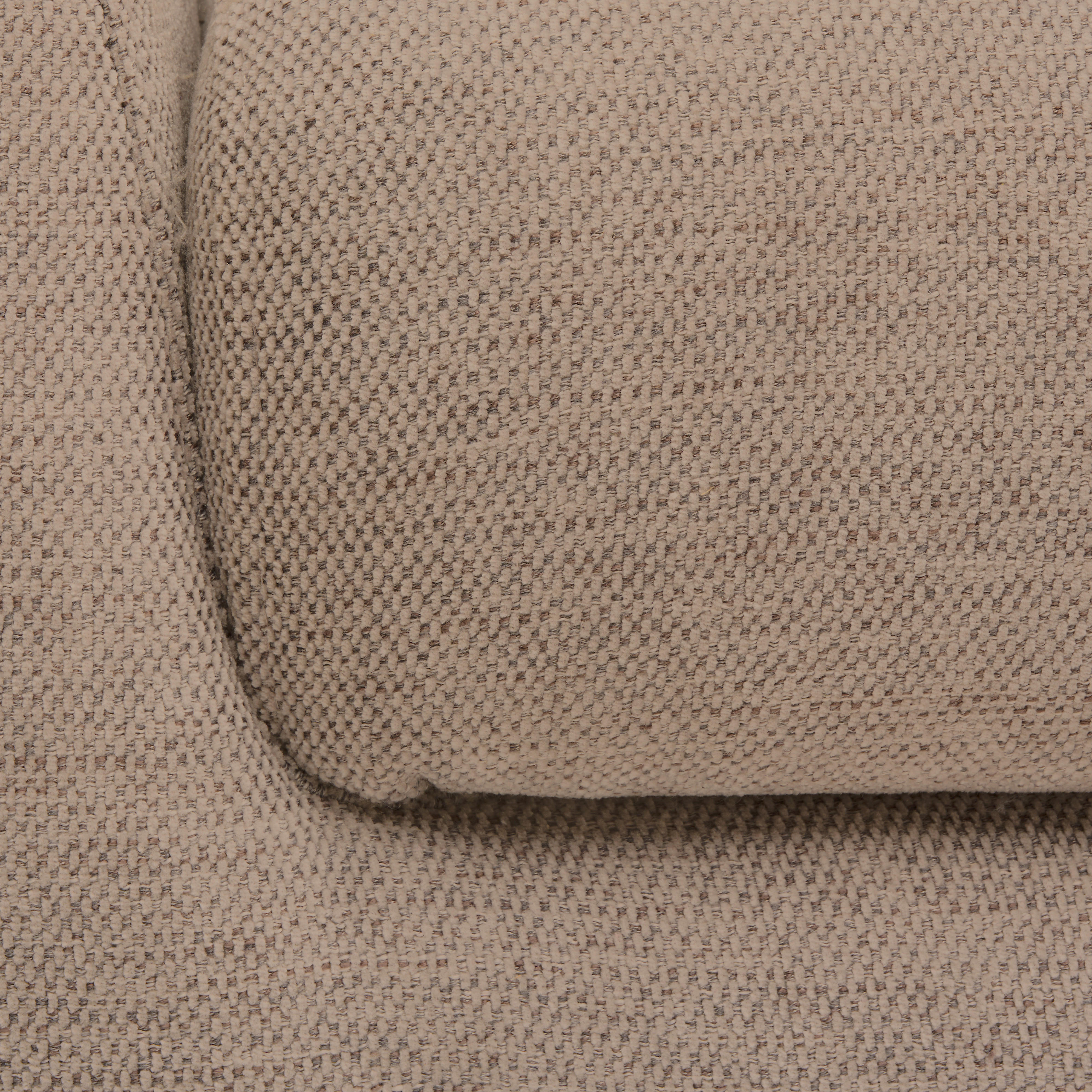 ECKSOFA Sandfarben Webstoff  - Sandfarben/Schwarz, Design, Textil/Metall (211/314cm) - Stylife
