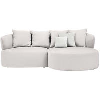 ECKSOFA  in Bouclé Hellrosa  235/166 cm  - Sandfarben/Hellrosa, MODERN, Kunststoff/Textil (235/166cm) - Hom`in