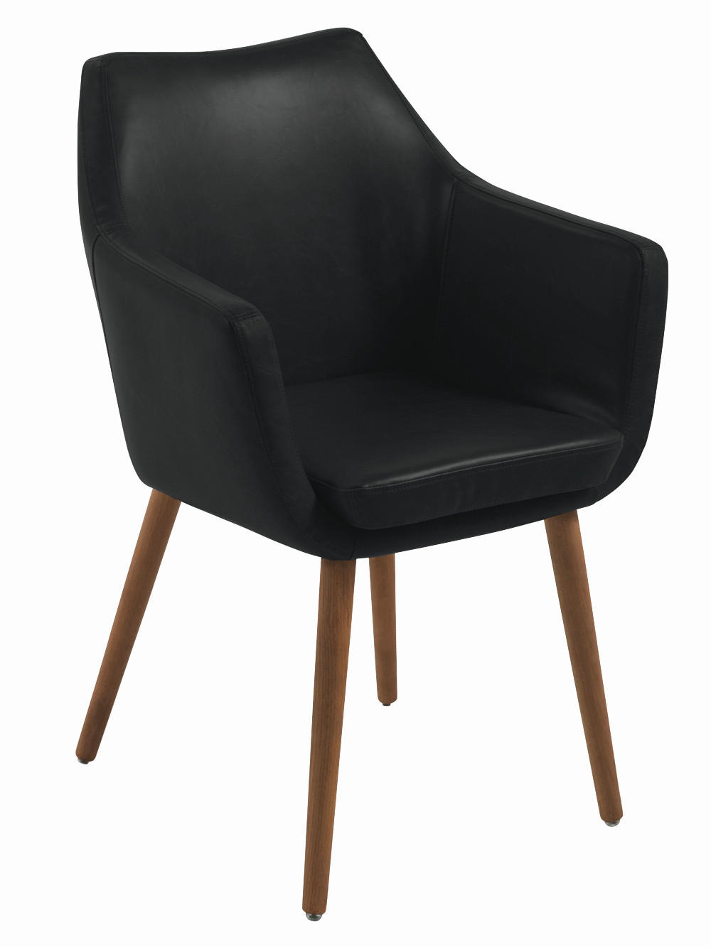 NASLANJAČ, tekstil črna  - črna, Konvencionalno, tekstil/les (58/84/58cm) - Carryhome