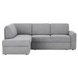 ECKSOFA  in Webstoff Grau  165/224 cm  - Schwarz/Grau, KONVENTIONELL, Kunststoff/Textil (165/224cm) - Xora