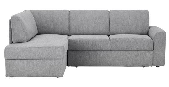 ECKSOFA  in Webstoff Grau  165/224 cm  - Schwarz/Grau, KONVENTIONELL, Kunststoff/Textil (165/224cm) - Xora