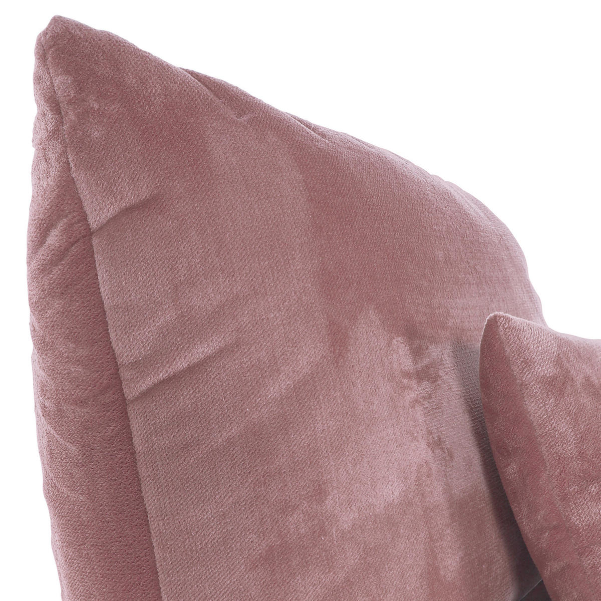 LIGGFÅTÖLJ i plysch rosa  - svart/rosa, Klassisk, textil/plast (100/86/166cm) - MID.YOU